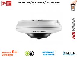 № 100096 Купить 3Мп fisheye IP-камера с ИК-подсветкой до 8м DS-2CD2935FWD-I Волгоград